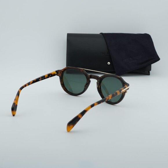 Rag & Bone RNB6006/S 0086 QT Square Sunglasses - Havana/Green - Picture 9 of 9
